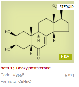 Extrasynthese beta-14-Deoxy Poststerone Botanical Reference Material